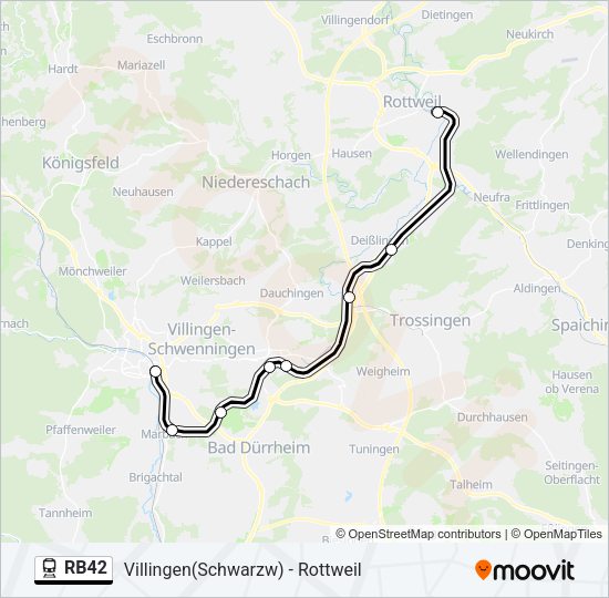 RB42 Train Line Map