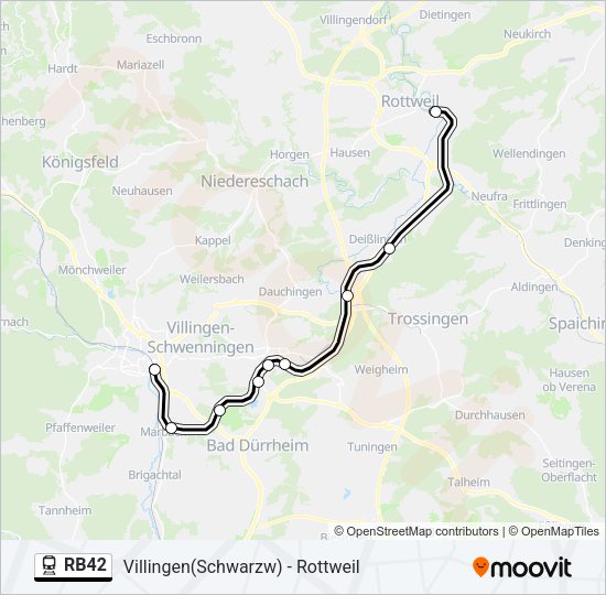 RB42 Train Line Map