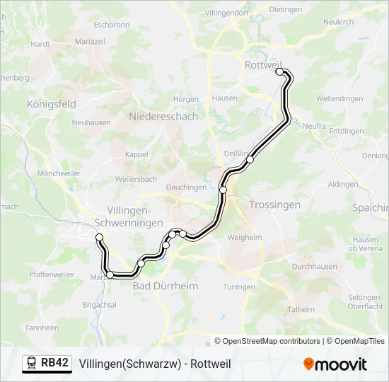 RB42 Train Line Map