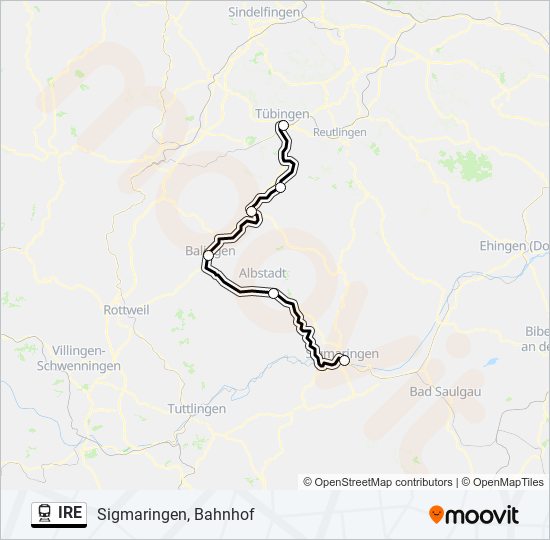 IRE Train Line Map