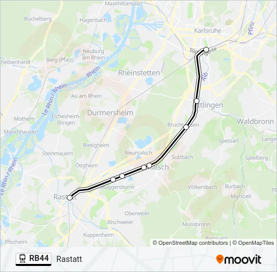 RB44 Train Line Map