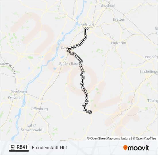 RB41 Train Line Map