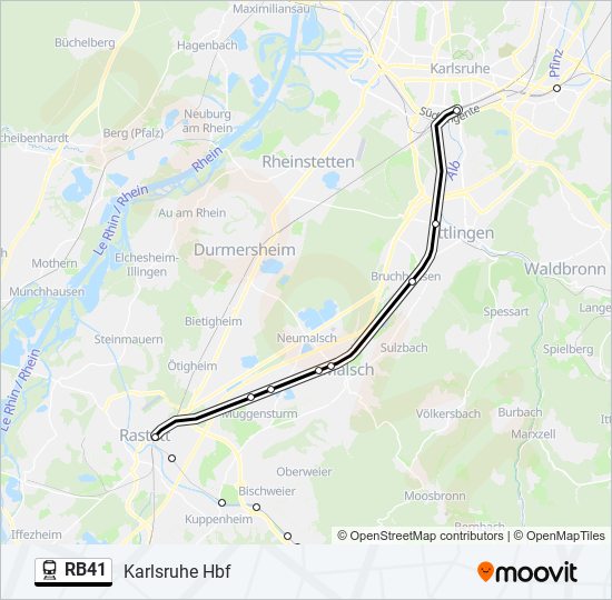 RB41 Train Line Map