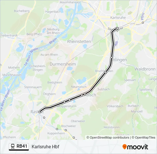 RB41 Train Line Map