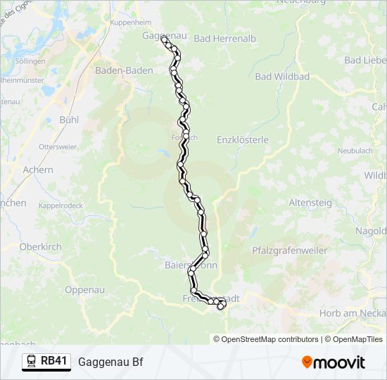 RB41 Train Line Map