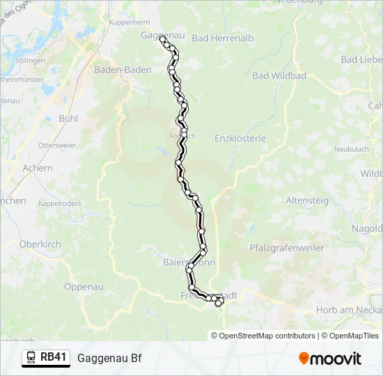 RB41 Train Line Map