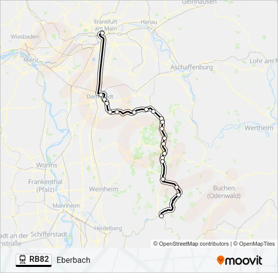 RB82 Train Line Map