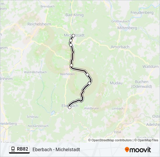 RB82 Train Line Map