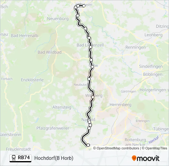RB74 Train Line Map