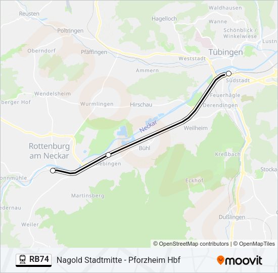 RB74 Train Line Map