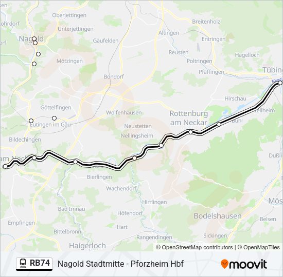 RB74 Train Line Map