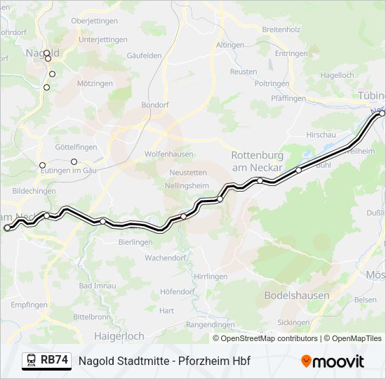 RB74 Train Line Map
