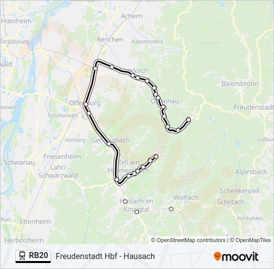RB20 Train Line Map