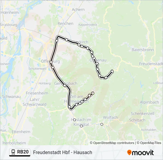 RB20 Train Line Map