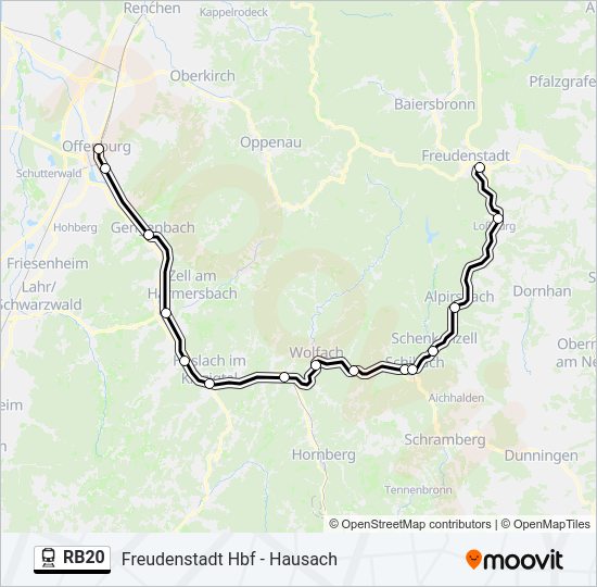 RB20 Train Line Map