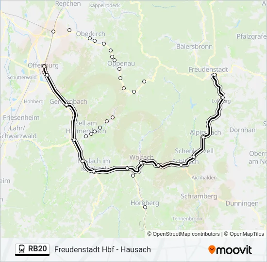 RB20 Train Line Map