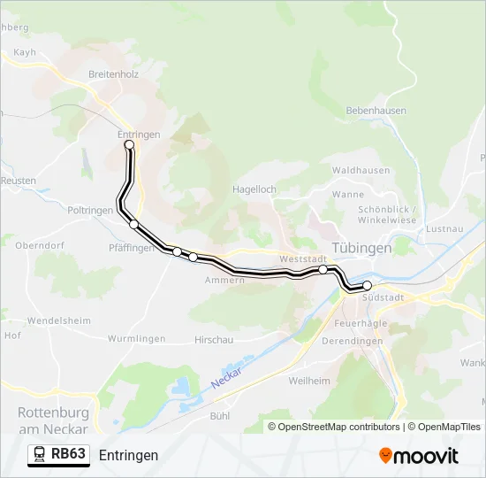 RB63 Train Line Map