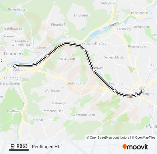 RB63 Train Line Map