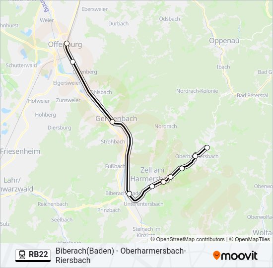 RB22 Train Line Map