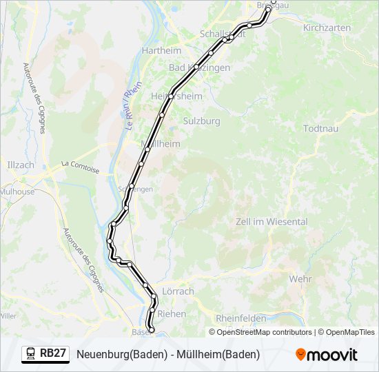 RB27 Train Line Map