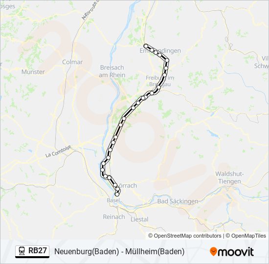 RB27 Train Line Map