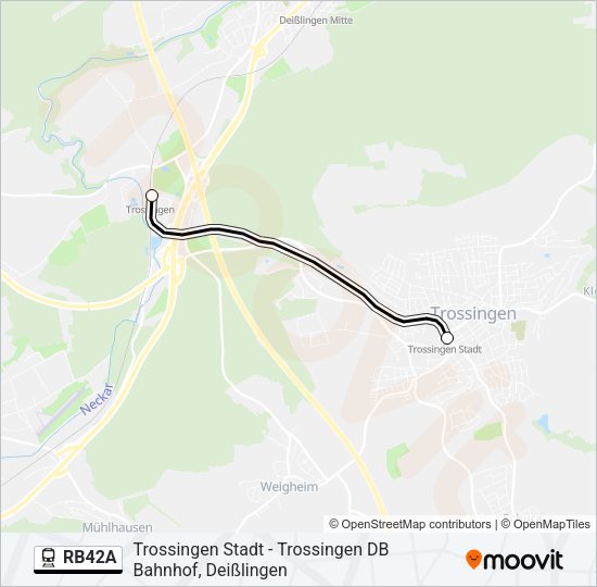 RB42A Train Line Map