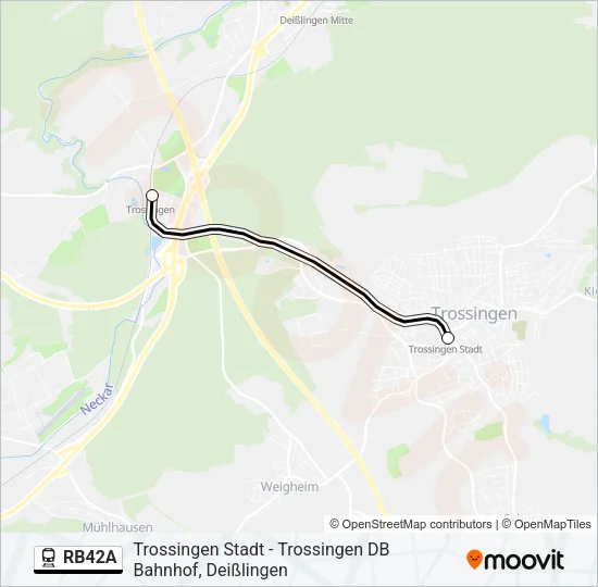 RB42A Train Line Map