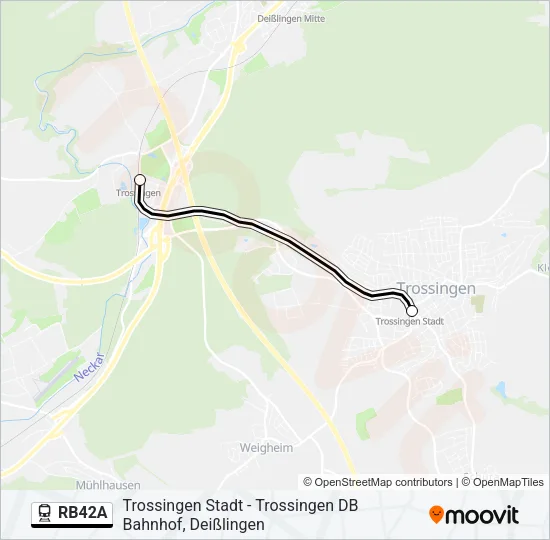 RB42A Train Line Map