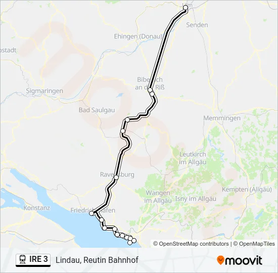 IRE 3 Train Line Map