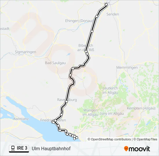 IRE 3 Train Line Map