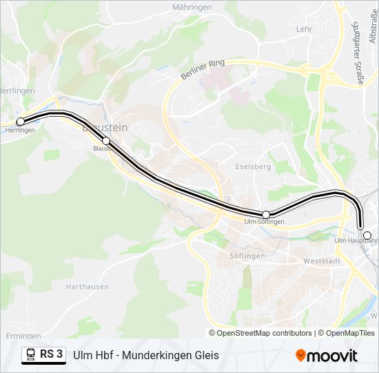 RS 3 Train Line Map