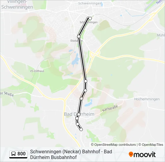 800 Bus Line Map