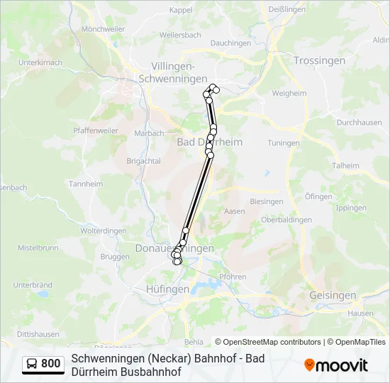 800 Bus Line Map