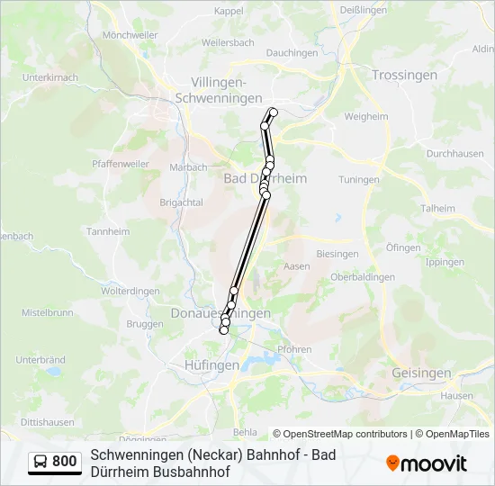 800 Bus Line Map