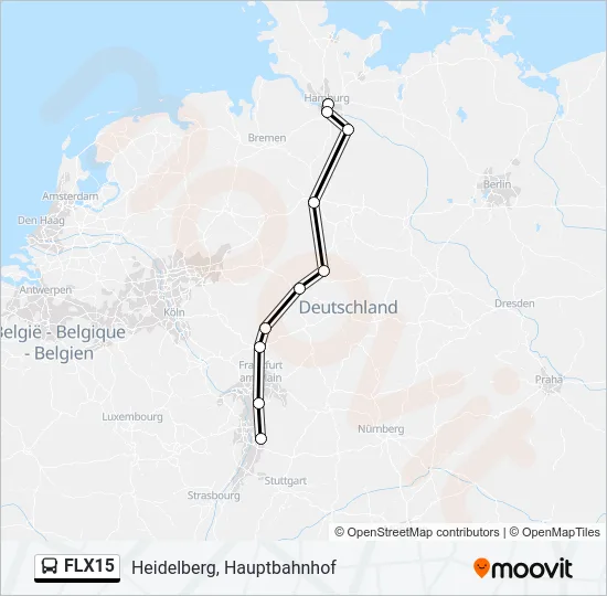 FLX15 Bus Line Map