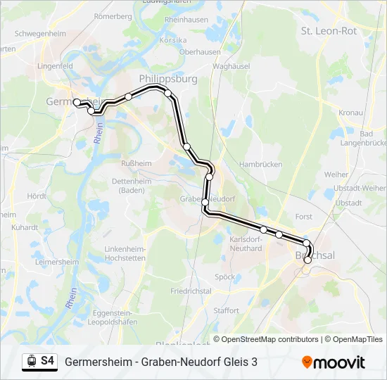 S4 Light Rail Line Map