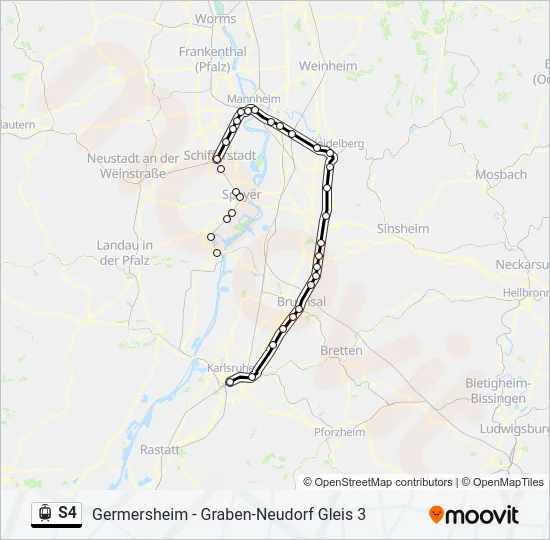 S4 Light Rail Line Map