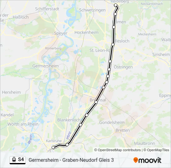 S4 Light Rail Line Map