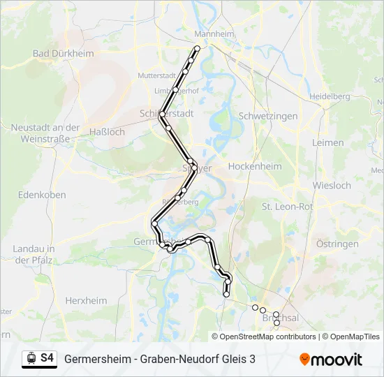 S4 Light Rail Line Map