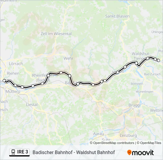 IRE 3 Train Line Map