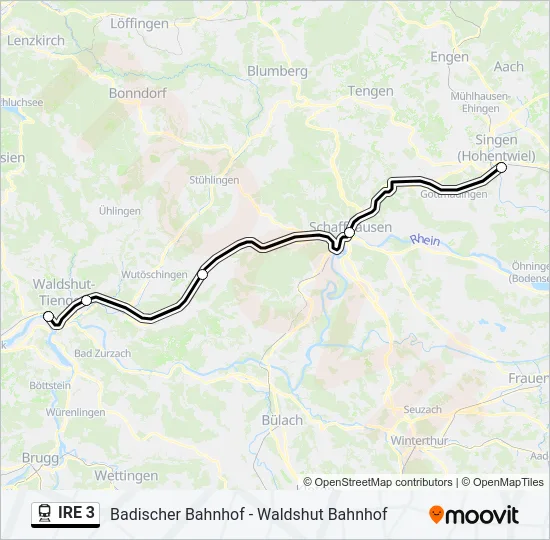 IRE 3 Train Line Map