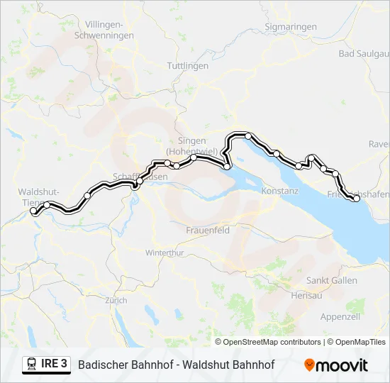 IRE 3 Train Line Map