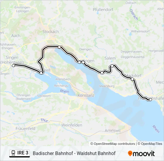 IRE 3 Train Line Map