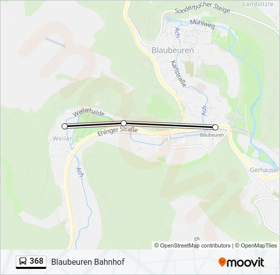 368 Bus Line Map