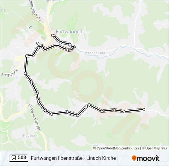 503 Bus Line Map