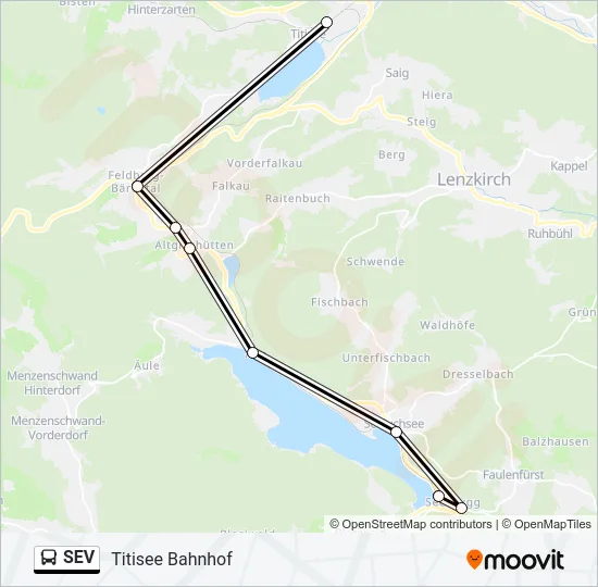SEV Bus Line Map
