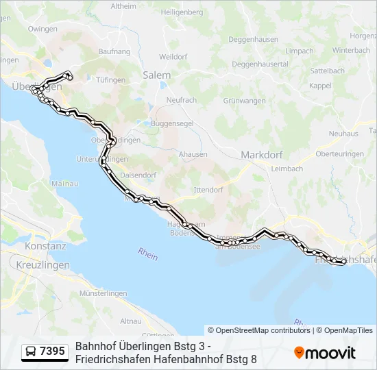 7395 Bus Line Map