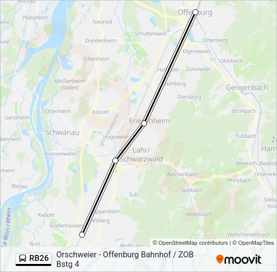 RB26 Bus Line Map