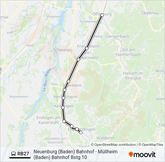 RB27 Bus Line Map