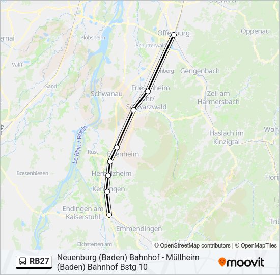 RB27 Bus Line Map
